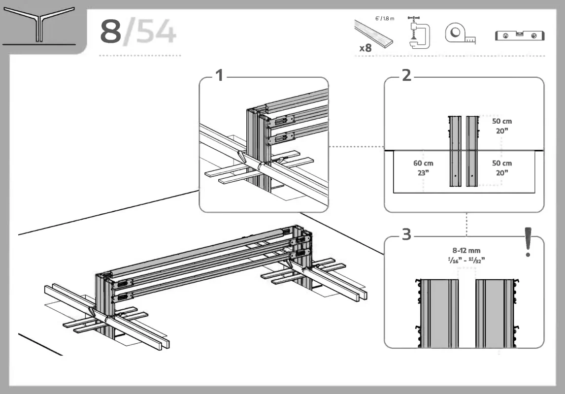 Sydney wave double wings carport footings